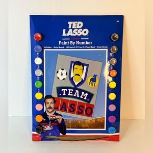 Ted Team Lasso ~ Paint by Number Art Set ~ Paint Board ~ Paints ~ Paint Brush